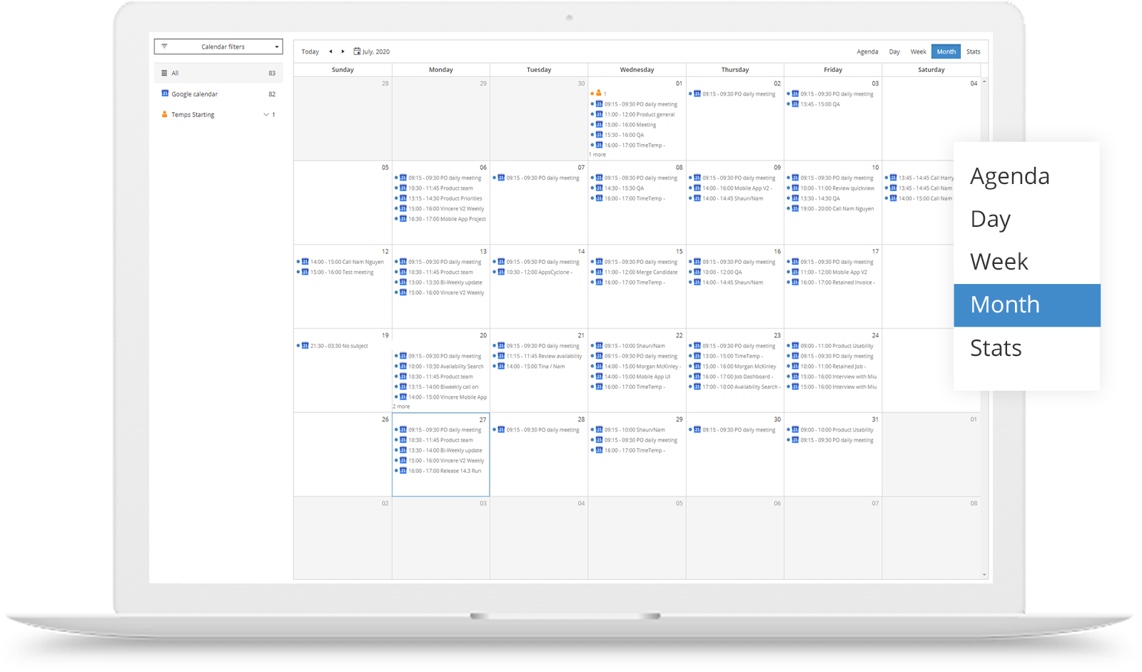 Email & Calendar Integration Vincere